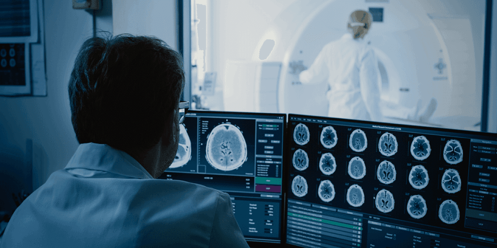 Diagnostic radiologique : examen médical avec équipements modernes pour un diagnostic précis.