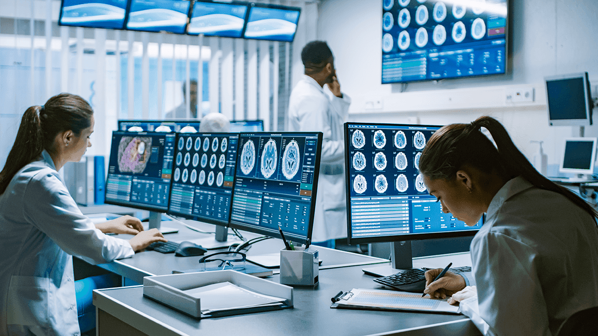 Illustration des applications avancées en imagerie médicale, mettant en avant des technologies modernes pour des diagnostics précis.